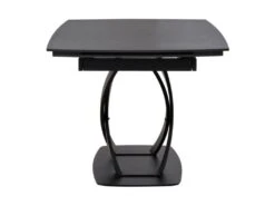 Table Extensible 140/200 Cm Céramique Gris Foncé Et Métal - MORIARTY -Mobilia Boutique table a manger 20013387