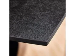 Table Extensible 140/200 Cm Céramique Gris Foncé Et Métal - MORIARTY -Mobilia Boutique table a manger 20013389