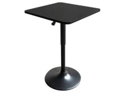 Table De Bar Carrée Noire LUKE - HAPPY GARDEN