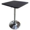 Table De Bar Carrée Noire Et Chrome LUKE - HAPPY GARDEN 1 Table De Bar Carrée Noire Et Chrome LUKE - HAPPY GARDEN -Mobilia Boutique table a manger 20096859