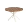 Table De Repas Ronde Bois/Métal Blanc Taille M - MALIMO -Mobilia Boutique table a manger 20106761