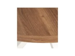 Table De Repas Ronde Bois/Métal Blanc Taille M - MALIMO -Mobilia Boutique table a manger 20106765