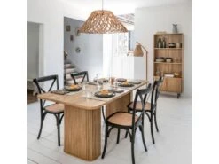 Table à Manger 180x90 Cm Colva Atmosphera - Naturel -Mobilia Boutique table a manger 20858845