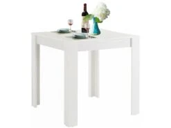 Table Lynn 80 Blanc -Mobilia Boutique table a manger 21690239