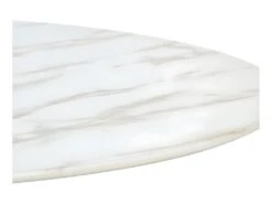 Table De Repas Ronde Blanc Marbré/Or 100 Cm - ARITIO -Mobilia Boutique table a manger 21871353