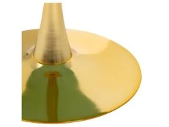 Table De Repas Ronde Blanc Marbré/Or 100 Cm - ARITIO -Mobilia Boutique table a manger 21871357