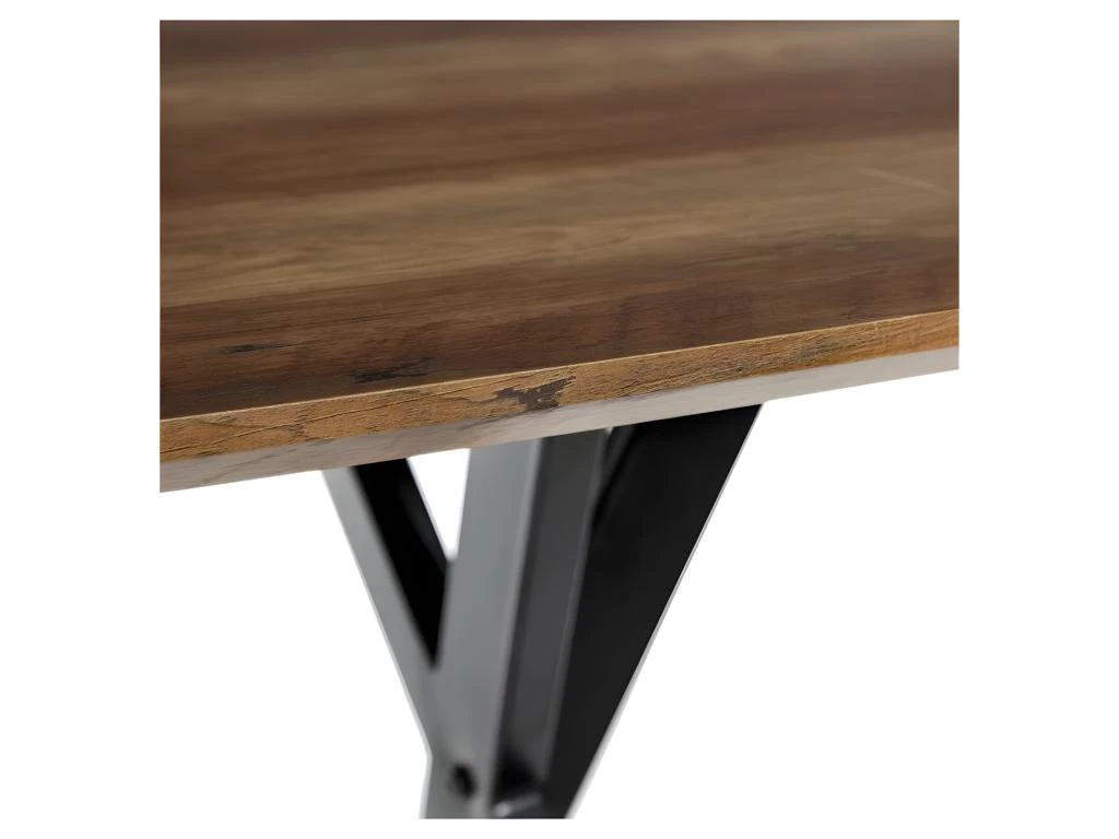 Table De Repas Rectangulaire Bois/Métal - GIDAN N°1 6 Table De Repas Rectangulaire Bois/Métal - GIDAN N°1 – Image 4