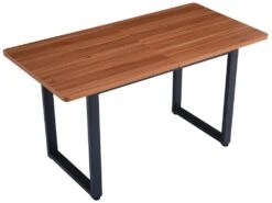 Table à Manger - Cadre En Acier - Style Industriel - Marron & Noir -Mobilia Boutique table a manger 22040835