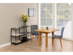 Alma Table De Salle à Manger Pliable, Huilée, Plaquée Chêne. -Mobilia Boutique table a manger 22046611