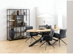 Heaven Table De Salle à Manger 100x220cm Sauvage Chêne Décor. -Mobilia Boutique table a manger 22047067