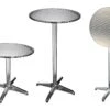Table De Bistro-bar Pliable Aluminium Rond 60 X 60 X (58-115) Cm -Mobilia Boutique table a manger 22056853