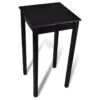 Table De Bar Noir MDF 55 X 55 X 107 Cm 2 Table De Bar Noir MDF 55 X 55 X 107 Cm -Mobilia Boutique table a manger 22070597