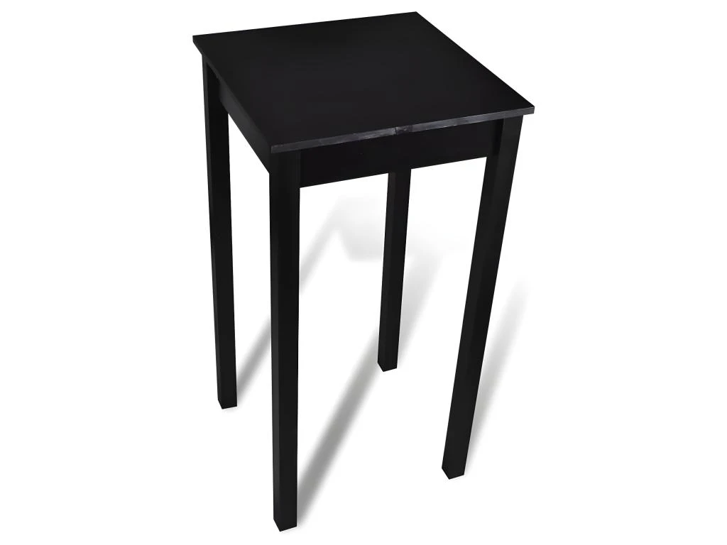 Table De Bar Noir MDF 55 X 55 X 107 Cm 3 Table De Bar Noir MDF 55 X 55 X 107 Cm