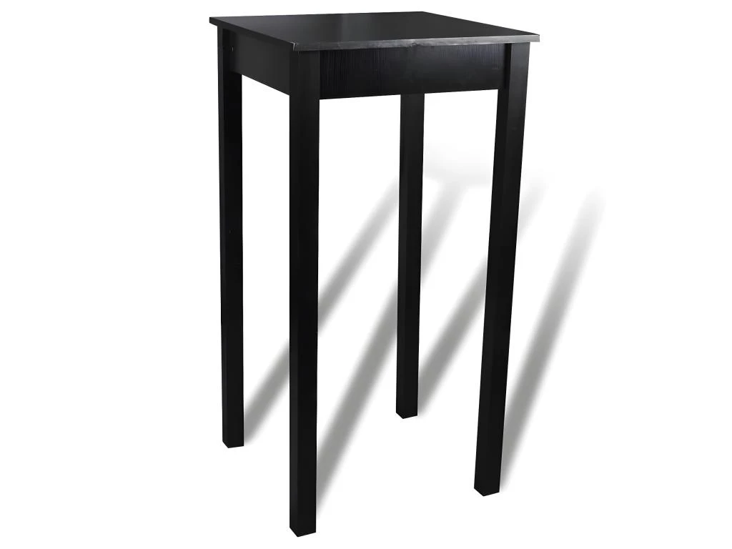Table De Bar Noir MDF 55 X 55 X 107 Cm 4 Table De Bar Noir MDF 55 X 55 X 107 Cm – Image 2