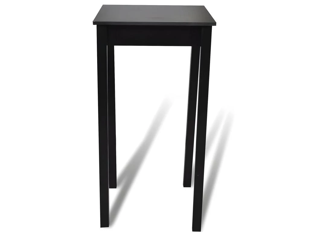 Table De Bar Noir MDF 55 X 55 X 107 Cm 5 Table De Bar Noir MDF 55 X 55 X 107 Cm – Image 3