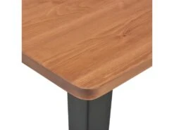 Table De Bar Noir 60x60x108 Cm Pinède Et Acier -Mobilia Boutique table a manger 22070903