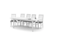 Venedig Table De Salle à Manger 95 X 180 Cm, Blanc. -Mobilia Boutique table a manger 22086117