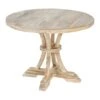 Table De Repas Ronde Bois Blanchi - ILIONA -Mobilia Boutique table a manger 22117153