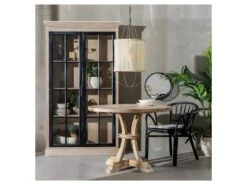 Table De Repas Ronde Bois Blanchi - ILIONA -Mobilia Boutique table a manger 22117155