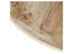 Table De Repas Ronde Bois Blanchi - ILIONA -Mobilia Boutique table a manger 22117157