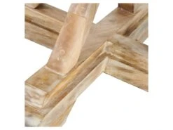 Table De Repas Ronde Bois Blanchi - ILIONA -Mobilia Boutique table a manger 22117161