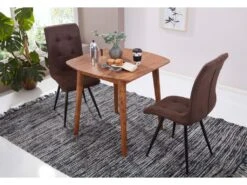 Table De Salle à Manger Bois Massif Table De Cuisine Sheesham Petit 12 Table De Salle à Manger Bois Massif Table De Cuisine Sheesham Petit -Mobilia Boutique table a manger 22260063