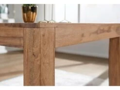 Table De Salle à Manger 80x76x80cm Bois Massif Table De Cuisine Acacia -Mobilia Boutique table a manger 22260077