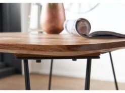 Table De Salle à Manger Table à Manger Avec Pieds En Métal Table En Bois Massif Table En Bois -Mobilia Boutique table a manger 22260119