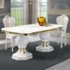 Table De Repas Ovale Avec Allonge - ADELE - Table De Repas : L 185/230 X L 105 X H 75 Cm