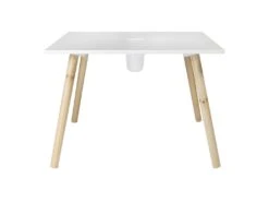 Table Enfant En Bois Avec Pot à Crayons Gribouille