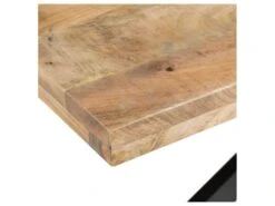 Table De Repas Rectangulaire 180 Cm Bois Brut/Noir - AMANDIA 10 Table De Repas Rectangulaire 180 Cm Bois Brut/Noir - AMANDIA -Mobilia Boutique table a manger 22397237