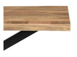Table De Repas Rectangulaire 160 Cm Bois Brut/Noir - AMANDIA 11 Table De Repas Rectangulaire 160 Cm Bois Brut/Noir - AMANDIA -Mobilia Boutique table a manger 22397263
