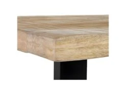 Table De Repas Rectangulaire Bois Brut/Noir - VALENI -Mobilia Boutique table a manger 22397275