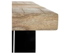 Table De Repas Rectangulaire Bois Brut/Noir - VALENI -Mobilia Boutique table a manger 22397279