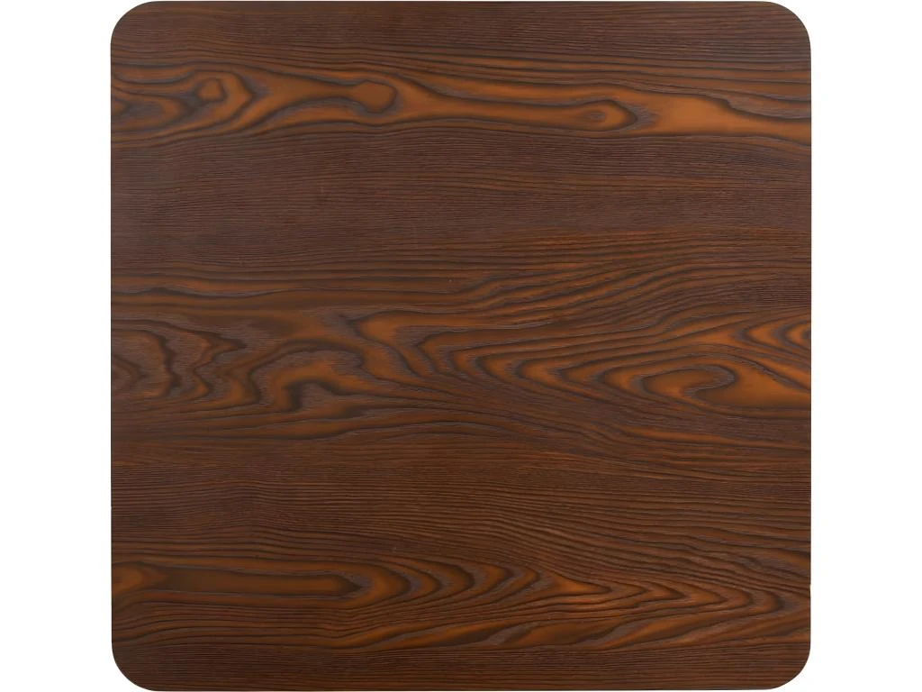 Table De Bistro Marron Foncé 80x80 Cm MDF 5 Table De Bistro Marron Foncé 80x80 Cm MDF – Image 3