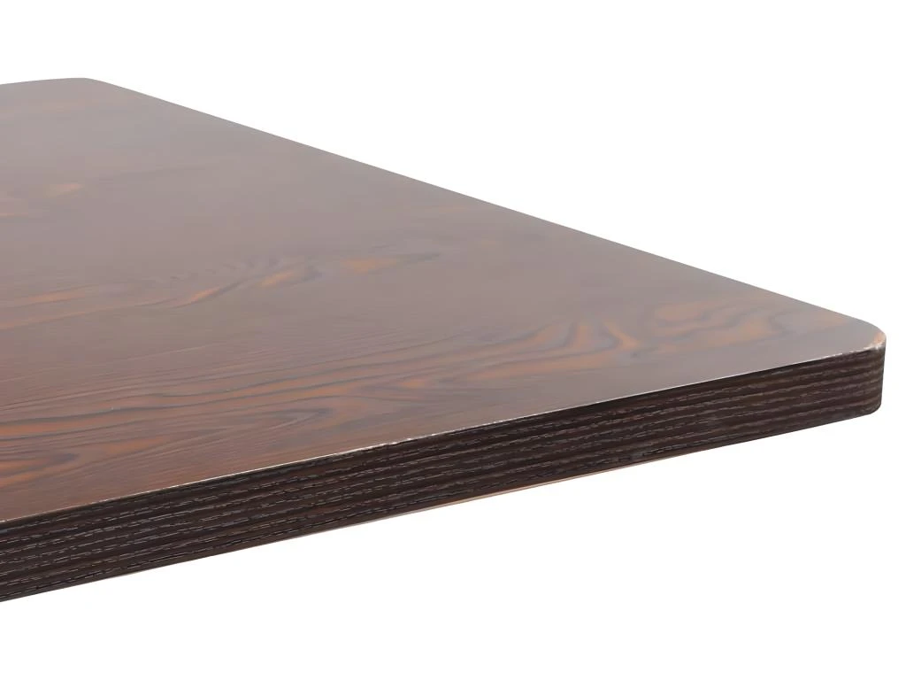 Table De Bistro Marron Foncé 80x80 Cm MDF 6 Table De Bistro Marron Foncé 80x80 Cm MDF – Image 4