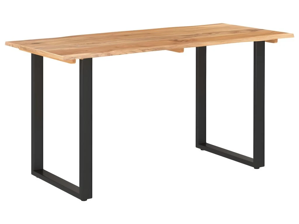 Table De Salle à Manger 140x70x76 Cm Bois D'acacia Solide 4 Table De Salle à Manger 140x70x76 Cm Bois D'acacia Solide – Image 2