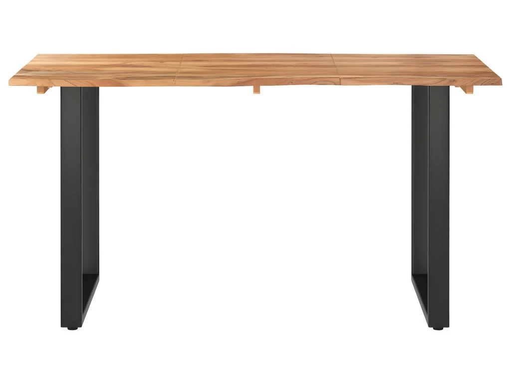 Table De Salle à Manger 140x70x76 Cm Bois D'acacia Solide 5 Table De Salle à Manger 140x70x76 Cm Bois D'acacia Solide – Image 3