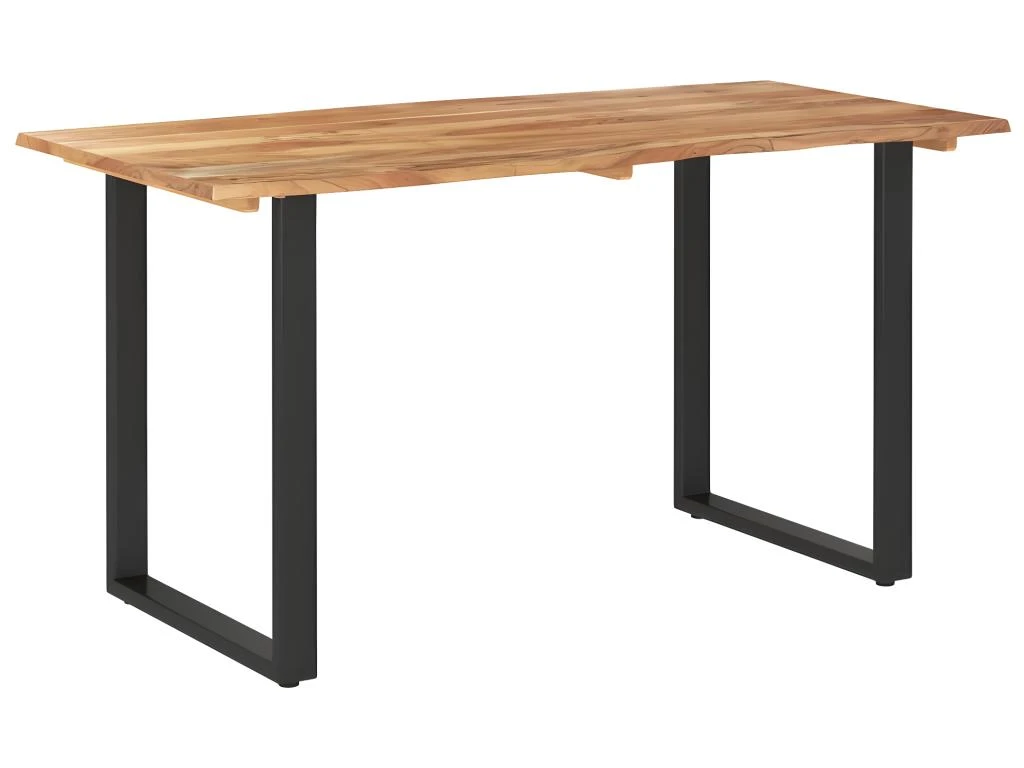 Table De Salle à Manger 140x70x76 Cm Bois D'acacia Solide 11 Table De Salle à Manger 140x70x76 Cm Bois D'acacia Solide – Image 9