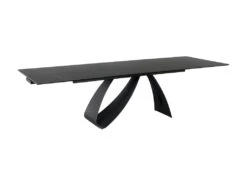 Table à Manger Design Extensible 160-240 X 90 X 76 Cm - Noir Mat -Mobilia Boutique table a manger 22731489