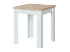 Table Extensible Dkuavit, Table à Manger Pliante Avec Ouverture De Livre, Table Auxiliaire Pliable, 67x67/135h79 Cm, Blanc Et Chêne 11 Table Extensible Dkuavit, Table à Manger Pliante Avec Ouverture De Livre, Table Auxiliaire Pliable, 67x67/135h79 Cm, Blanc Et Chêne -Mobilia Boutique table a manger 22751999