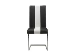 Ensemble Table + 4 Chaises - Blanc Et Noir - TRINITY -Mobilia Boutique table a manger 269297