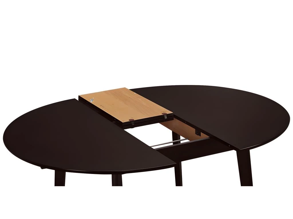 Table Ovale Extensible TIFFANY - 4 à 6 Couverts - Hêtre Massif - Wengé 5 Table Ovale Extensible TIFFANY - 4 à 6 Couverts - Hêtre Massif - Wengé – Image 3