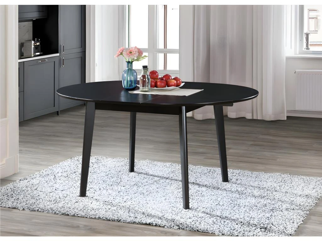 Table Ovale Extensible TIFFANY - 4 à 6 Couverts - Hêtre Massif - Wengé 3 Table Ovale Extensible TIFFANY - 4 à 6 Couverts - Hêtre Massif - Wengé
