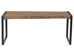 Table à Manger HARLEM - 6 Couverts - Bois De Manguier & Métal -Mobilia Boutique table a manger 342559