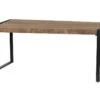 Table à Manger HARLEM - 6 Couverts - Bois De Manguier & Métal -Mobilia Boutique table a manger 342561