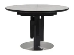 Table à Manger Extensible KALEA - 4 à 6 Couverts - MDF Et Métal - Gris -Mobilia Boutique table a manger 356915