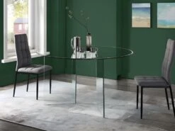 Table à Manger ADAMO - 6 Couverts - Verre Trempé -Mobilia Boutique table a manger 368573