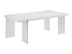 Table à Manger PAVIN - 6 Couverts - Verre Trempé Et MDF - Coloris : Blanc 12 Table à Manger PAVIN - 6 Couverts - Verre Trempé Et MDF - Coloris : Blanc -Mobilia Boutique table a manger 399025