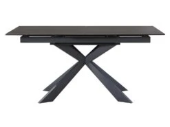 Table à Manger Extensible ALBINA - 6 à 8 Couverts - Céramique & Verre Trempé - Anthracite -Mobilia Boutique table a manger 433663